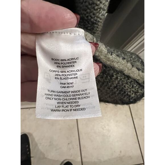 Natural Reflections Taupe Black Brooklyn Shawl Collar Coatigan Sz Xxl Aztec - Picture 6 of 7